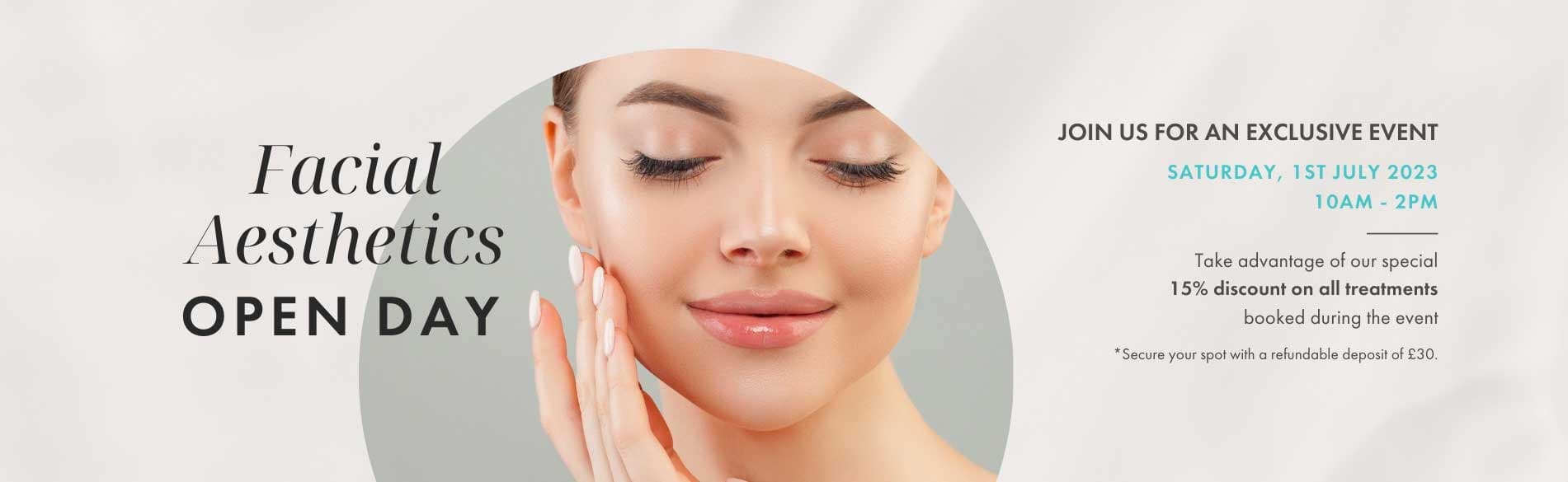 facial aesthetics open day