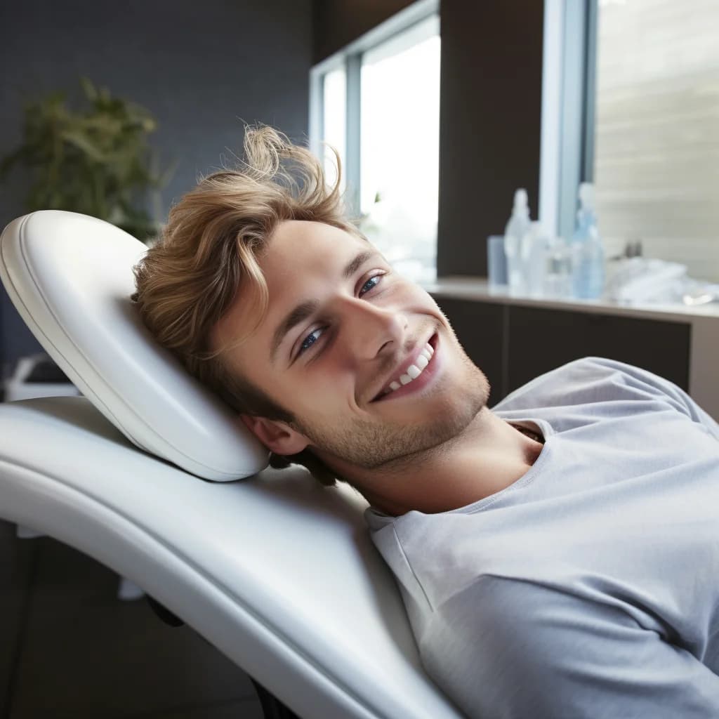 a young man lying down in the dental off 5abf7521 b515 4dff 9c14 14878ac22375