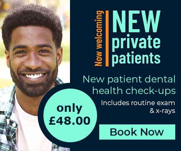 New private patients dental health check ups offer now £48.00