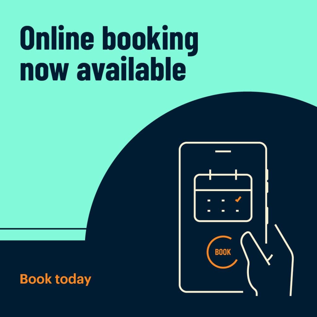Online Booking Available Now