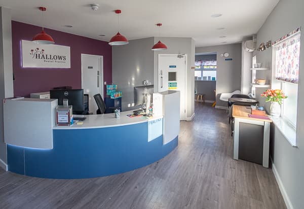 The beautiful reception area