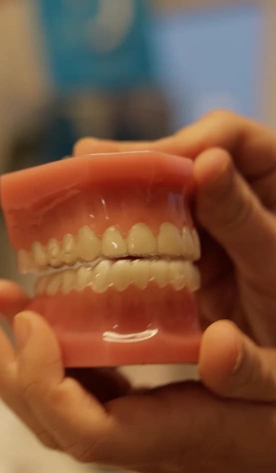 spa dental clinic invisalign on fake teeth