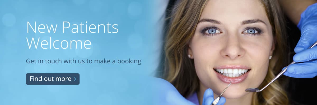 New Patients Welcome Book an appointment with us today Find out more