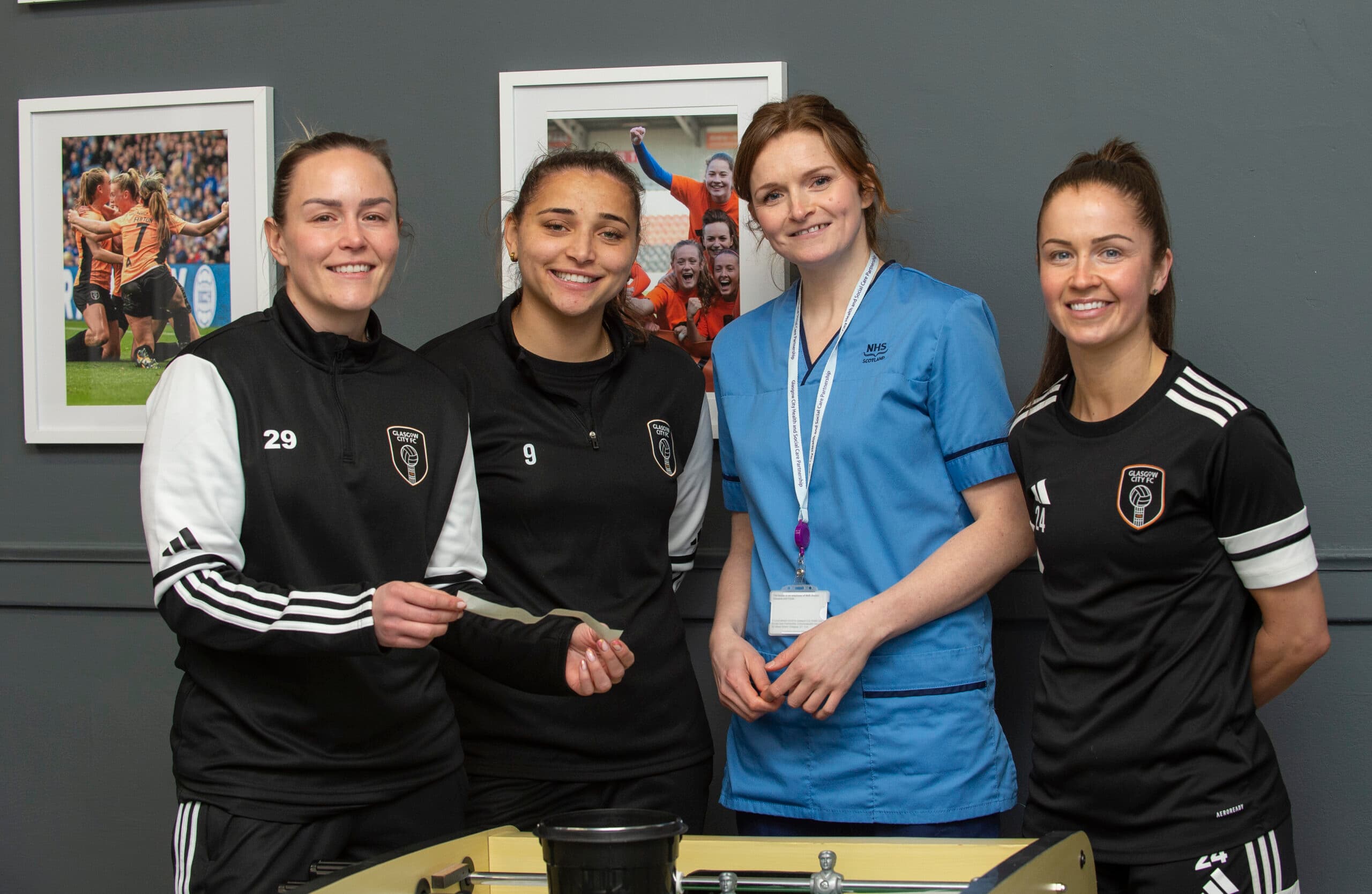 Dont fear the smear LtoR Lee Gibso Abi Harrison Ashley Milrine Emma Brownlie scaled