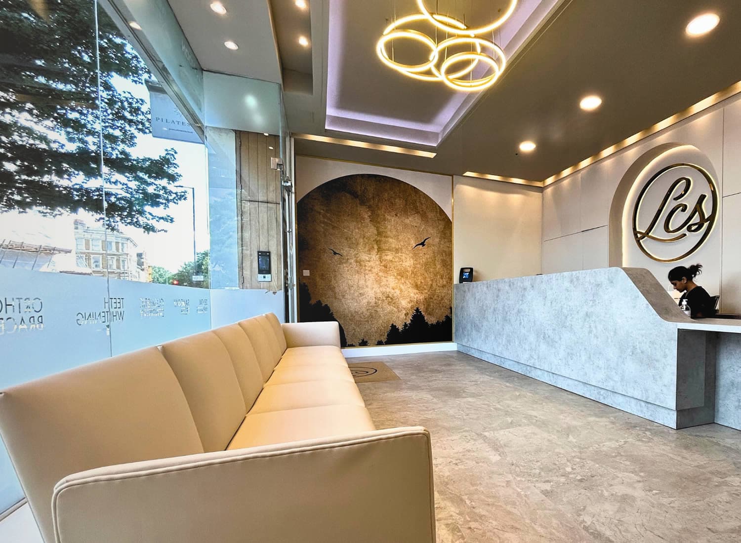 inside our practice reception
