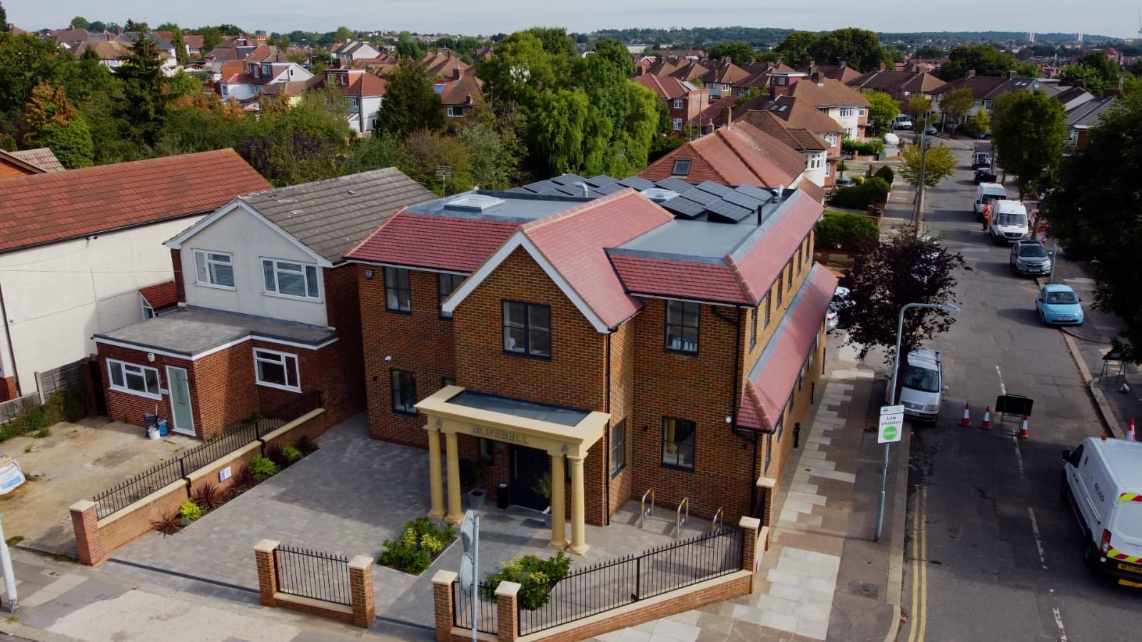 aerial shot of bluebell dental practice